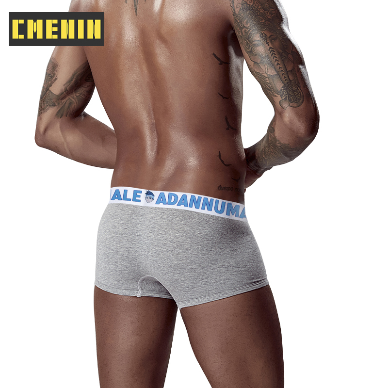 Quần Lót Boxer CMENIN Ad7104 Cotton Lưng Thấp Họa Tiết Chữ Thời Trang Cho Nam