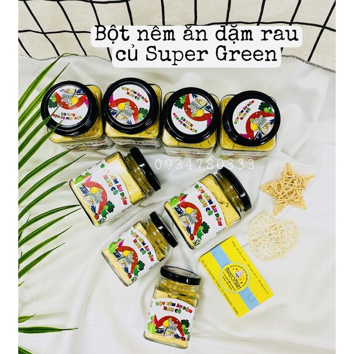 Bột nêm rau củ cho bé ăn dặm Super Green