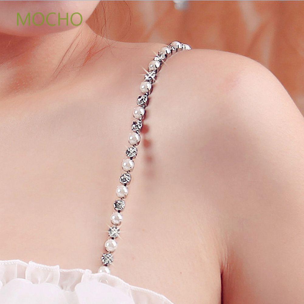 1 Cặp Dây Áo Ngực Đính Ngọc Trai Giả Quyến Rũ Cho Nữ