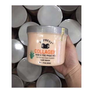 Kem ủ tóc phục hồi topbest collagen 500ml siêu mượt