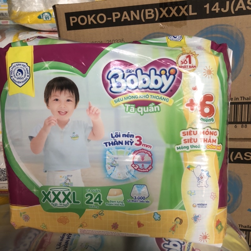 TÃ QUẦN BOBBY XXXL24( hàng tặng 6 miếng)