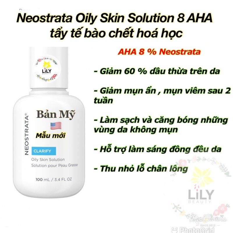 (Neostrata) Tẩy da chết hoá học Neostrata AHA 8/gel plus AHA 15(BẢN MỸ)