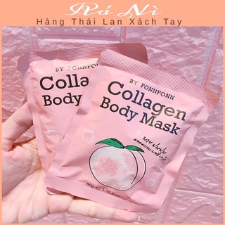 Ủ trắng body trái đào collagen body mask thái lan