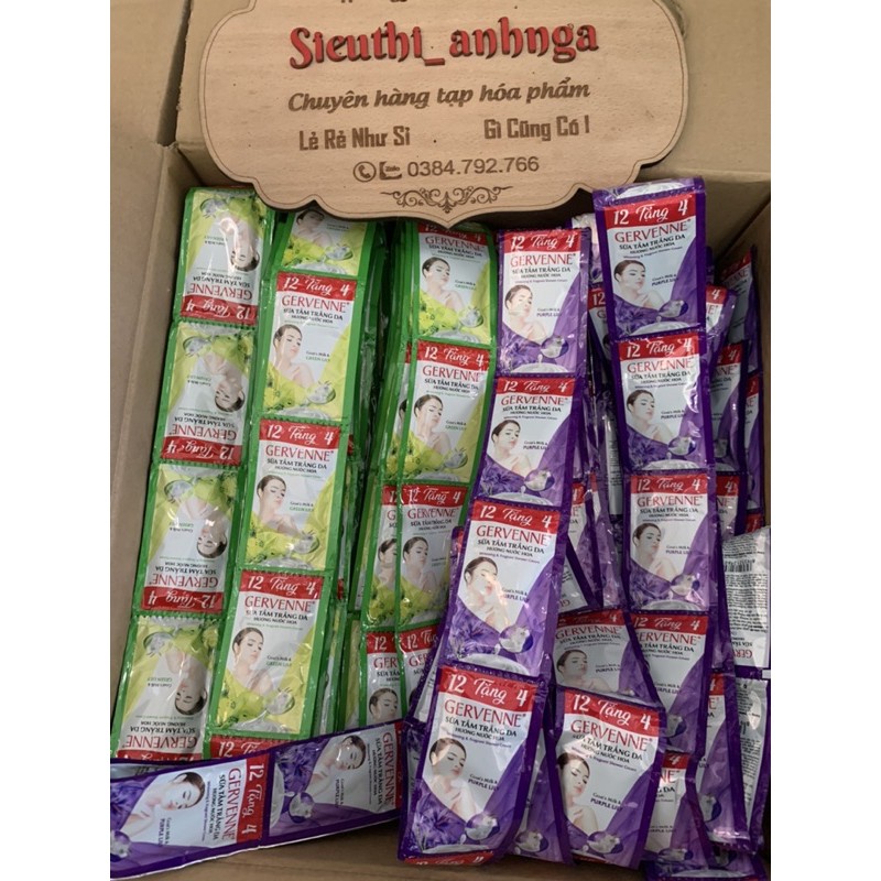 Sữa Tắm Gervenne Dây 12 Gói Tặng 4 | BigBuy360 - bigbuy360.vn