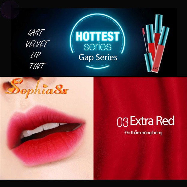 Son kem lì Last Velvet Lip Tint Hottest Series Version 4 16-20