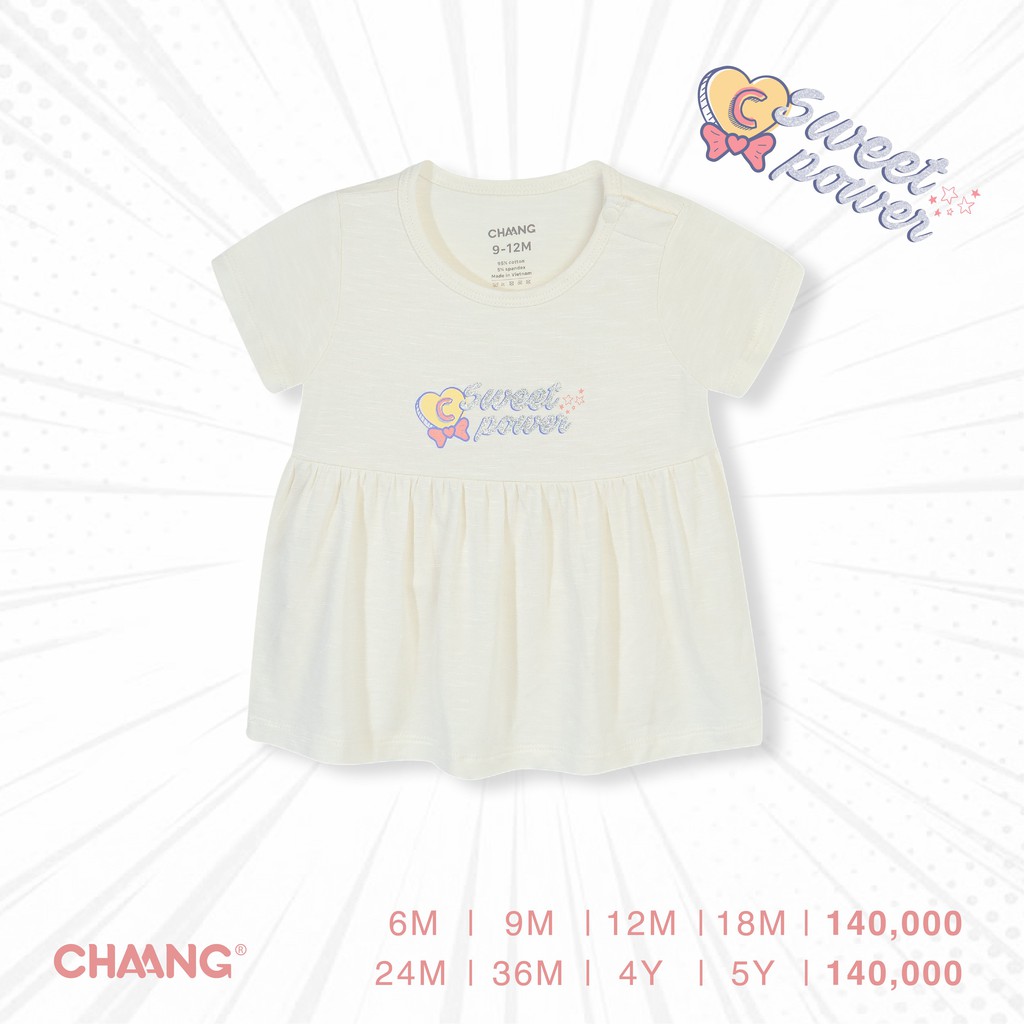 Chaang Áo babydoll hero trắng