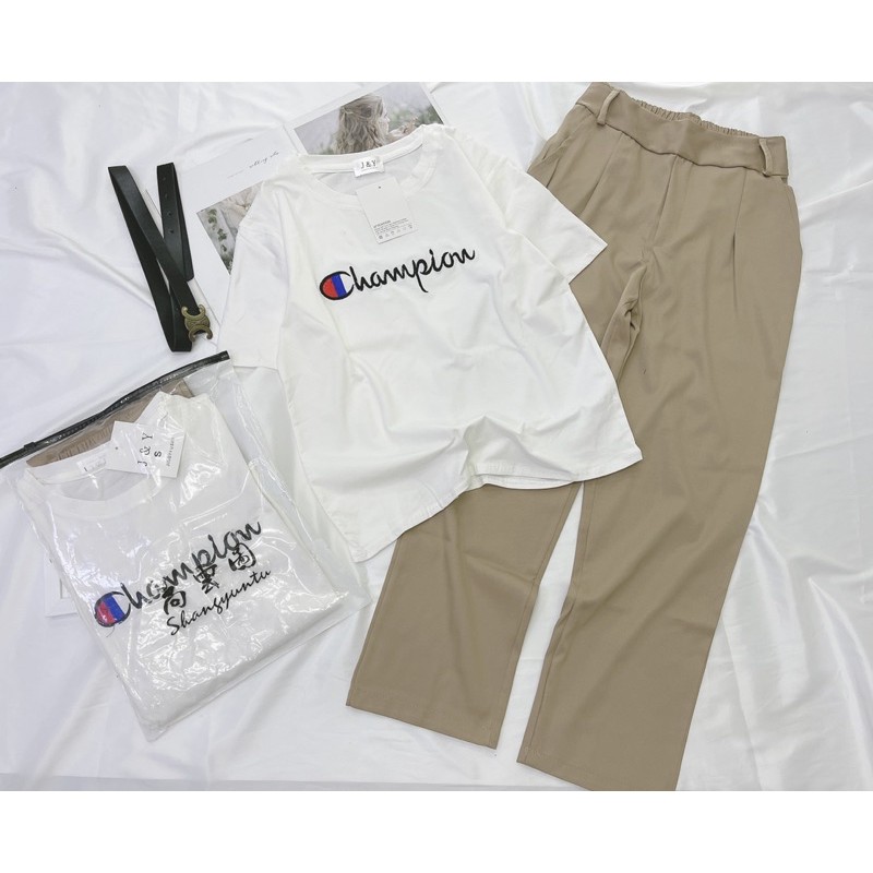 BÁN SỈ SÉT BỘ CHAMP QUẦN BAGGY BE CHO NỮ