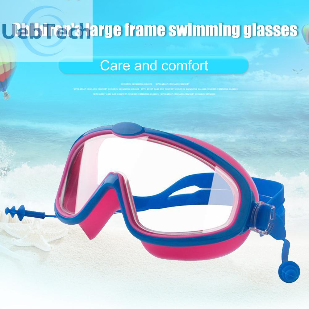 Kính Bơi Kèm Nút Bịt Tai Chống Sương Mù Có Thể Điều Chỉnh Tiện Dụng Cho Bé