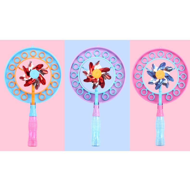 Đồ chơi chong chóng thổi bong bóng xà phòng ngoài trời cho bé