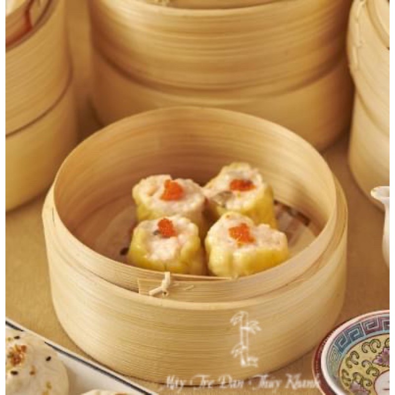 Lồng hấp tre xửng hấp tre bánh bao há cảo (1 lồng kèm đáy và nắp) | BigBuy360 - bigbuy360.vn