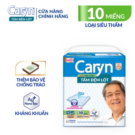 Tấm Đệm Lót Caryn Siêu Thấm 20 Miếng Bảo Vệ Chống Trào