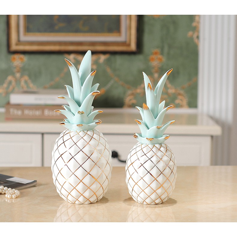 Bộ 2 tượng trang trí Savor Pineapple