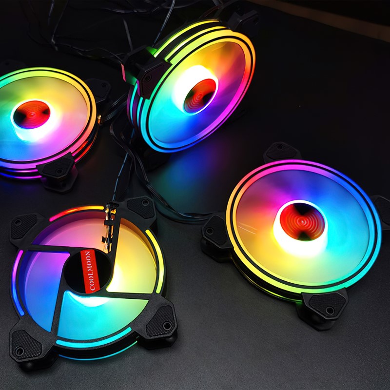 Quạt Led RGB GX 12cm cho máy tính