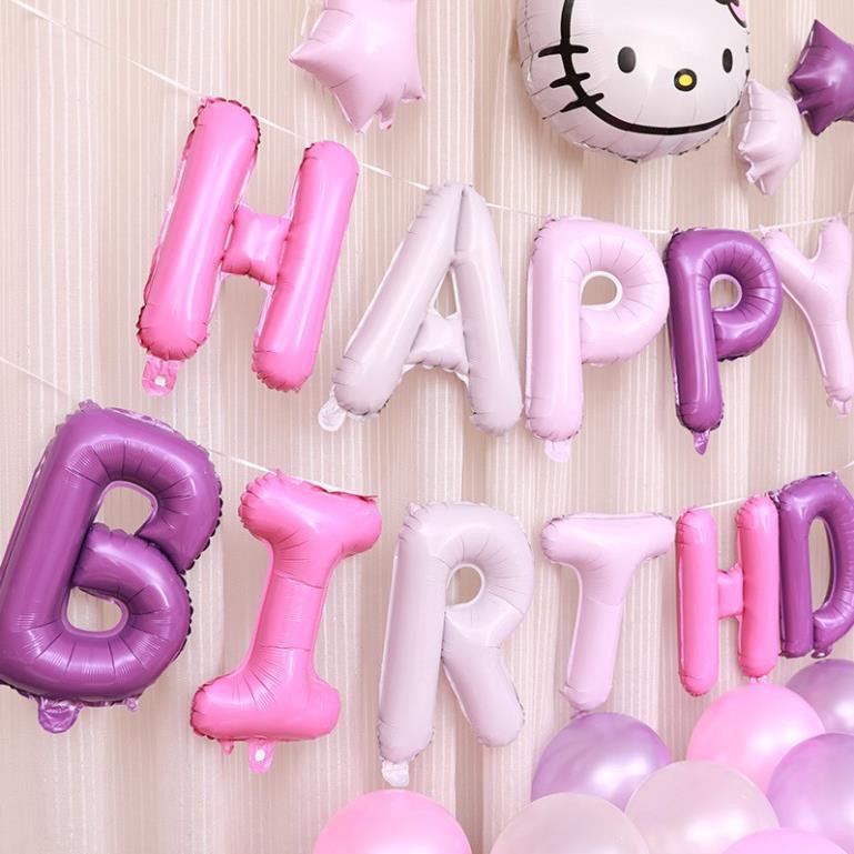 Set trang trí sinh nhật bé gái kitty ( Tặng keo dính) #TrangTriSinhNhat