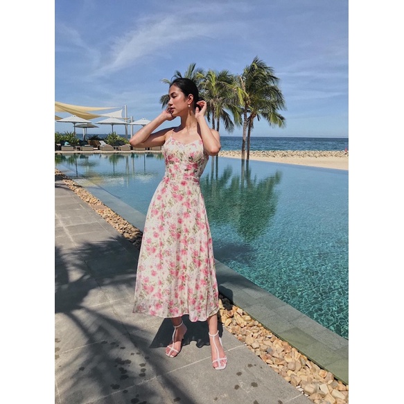 Đầm 2 dây hoa JOVEN M pass 380k 🌸