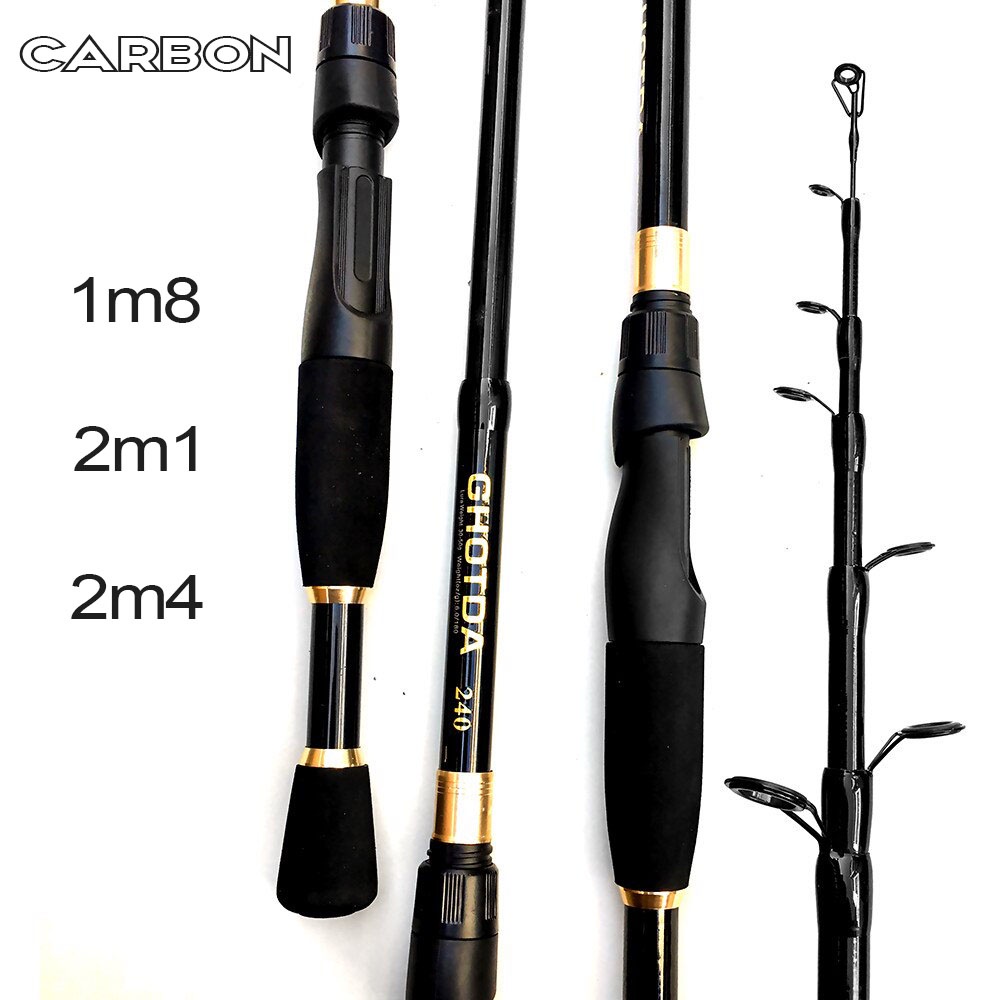 Cần câu lure rút gọn Fit Carbon siêu khỏe doaculure25 cần câu lure rút gọn tiện dụng, tải khỏe