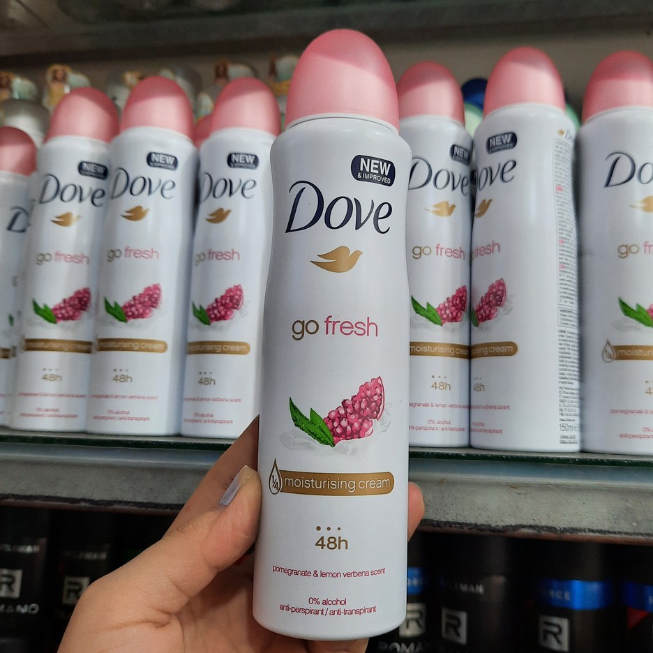 Xịt Khử Mùi Toàn Thân Dove Hồng Lựu 150ml