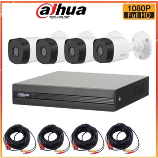 Trọn bộ camera dahua full HD 1080p đầy đủ phụ kiện lắp đặt, hdd 500g.Chính hãng bh 24 tháng