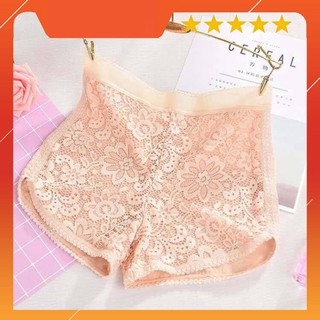 Quần đùi ren mặc trong đầm, váy