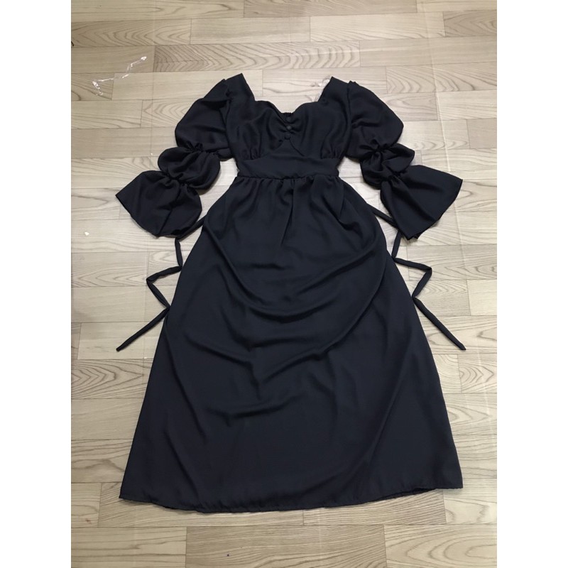 [BIGSIZE] ĐẦM CÔNG CHÚA TAY PHỒNG NÚT BỌC 60-90KG | BigBuy360 - bigbuy360.vn