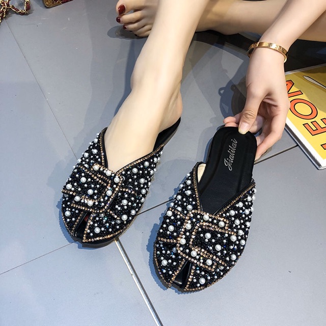 (ORDER) dép sục hở miệng đính đá- Có ảnh thật | BigBuy360 - bigbuy360.vn