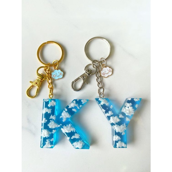 Móc khóa thiết kế theo tên riêng handmade Resin - Name