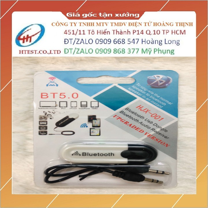 USB Bluetooth Audio chuyển loa thường thành loa Bluetooth BT 5.0 HJX-001