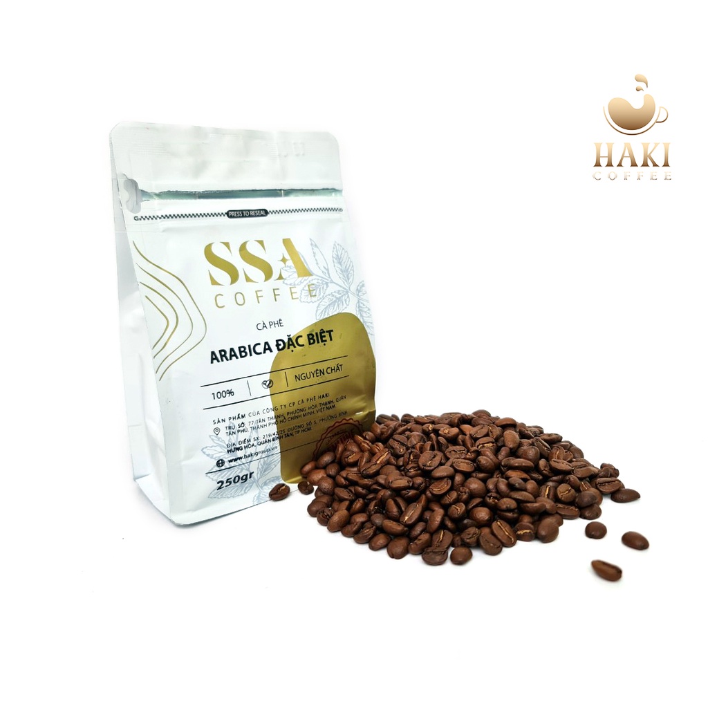 Cà phê Arabica SSA nguyên chất 100% hậu vị ngọt thơm quyến rũ gói 500g Pha Máy