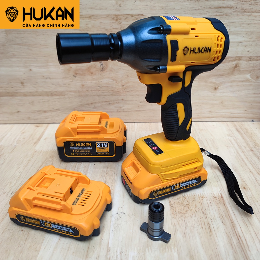 Bulong HUKAN F70 21v Brushless lựu siết 350N.M tặng kèm túi đeo Hukan