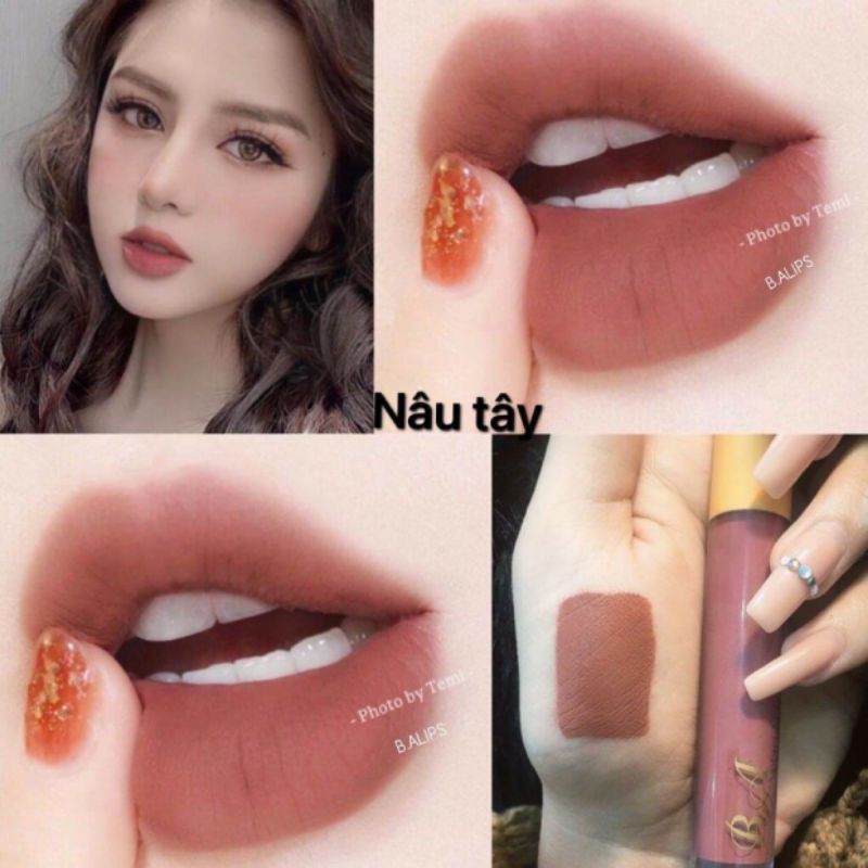 Son B.A Beauty Chính Hãng màu Nâu Tây(tặng hủ dưỡng môi thảo mộc Colagen) | BigBuy360 - bigbuy360.vn
