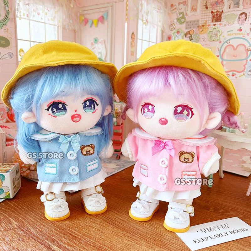 Bộ Đồng Phục Học Sinh Mùa Đông Xinh Xắn Cho Búp Bê 20cm