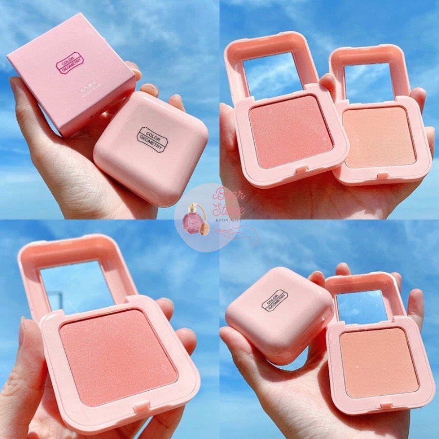 Phấn Má Hồng Đơn Sắc Lameila Blusher Color Geometry BLG6 Giúp Khuôn Mặt Rạng Ngời Hồng Hào 5g