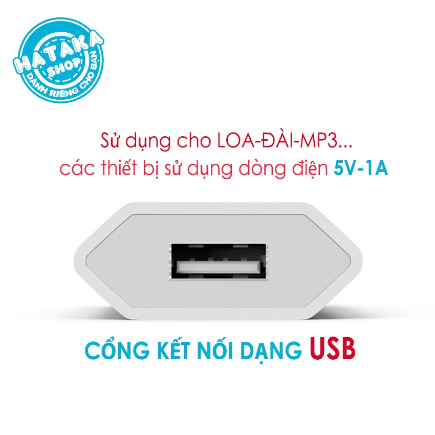 Combo 10 củ sạc 5V-1A dành cho loa, đài, mp3...