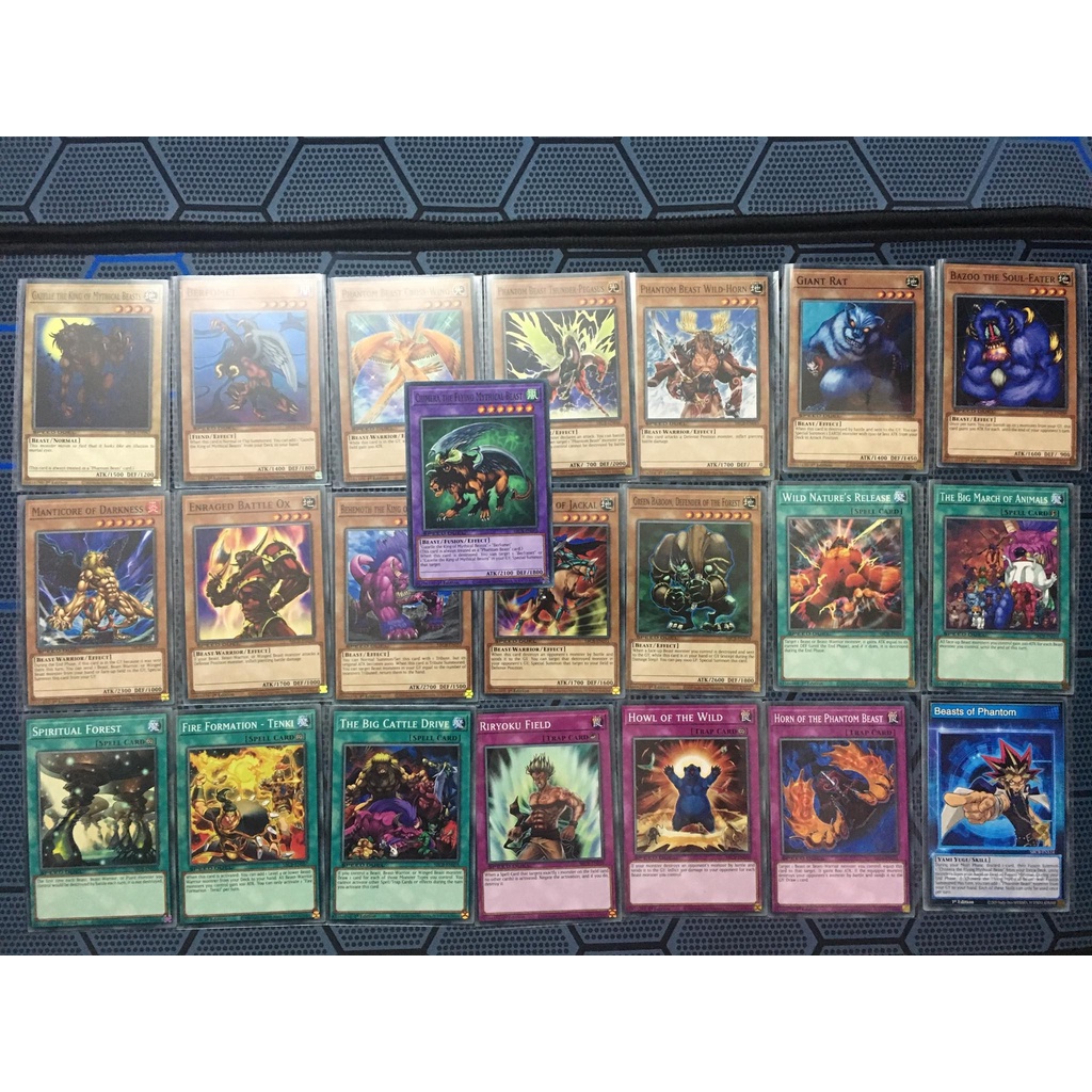 Bộ bài Yugioh chính hãng Battle City ( Speed Duel ) - Beasts of Phantom (Full fit )