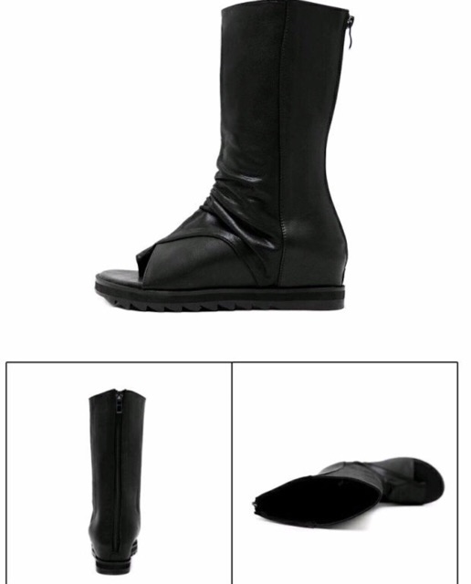 Sandal chiến binh xỏ ngón cổ lưng KALLI hàng fullbox ảnh thật boots chiến binh