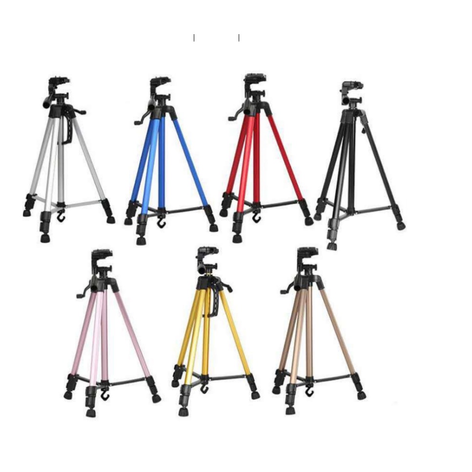 Chân giá đỡ Tripod, Gậy chụp hình Tripod 3 chân 3366 hỗ trợ chụp ảnh cho điện thoại