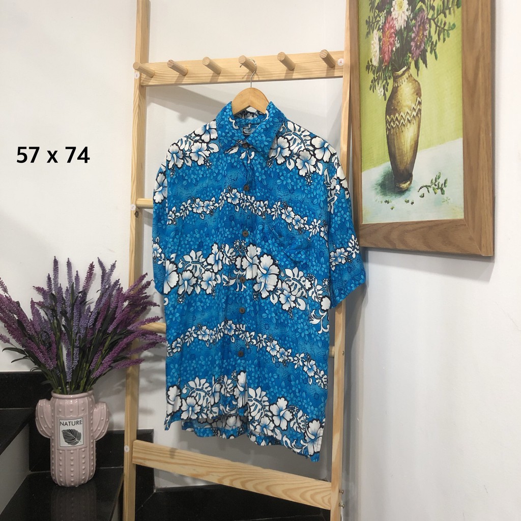 Áo sơmi hawaii Mỹ 2hand phong cách vintage , áo somi vải lanh hàng loại 1 họa tiết đa dạng