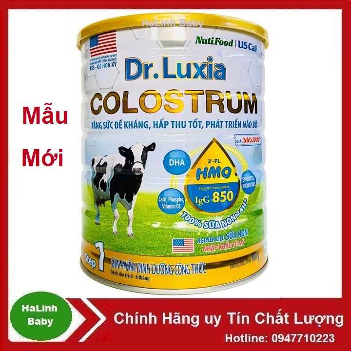 Sữa Dr.Luxia Colostrum 0+, 1+, 2+ 800g [Mẫu mới]