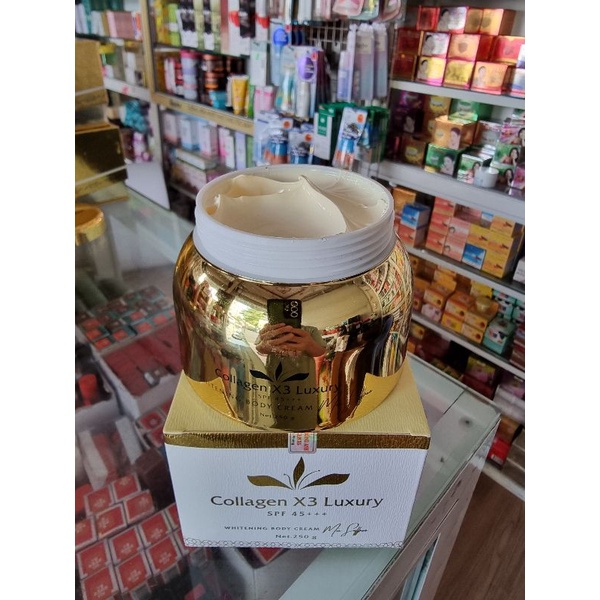 dưỡng thể body collagen x3 luxury whitening body cream 250gr ( chuẩn cty )