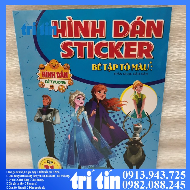 Tập Tô Màu Cho Bé Yêu Thỏa Thích Sáng Tạo CÓ STICKER.