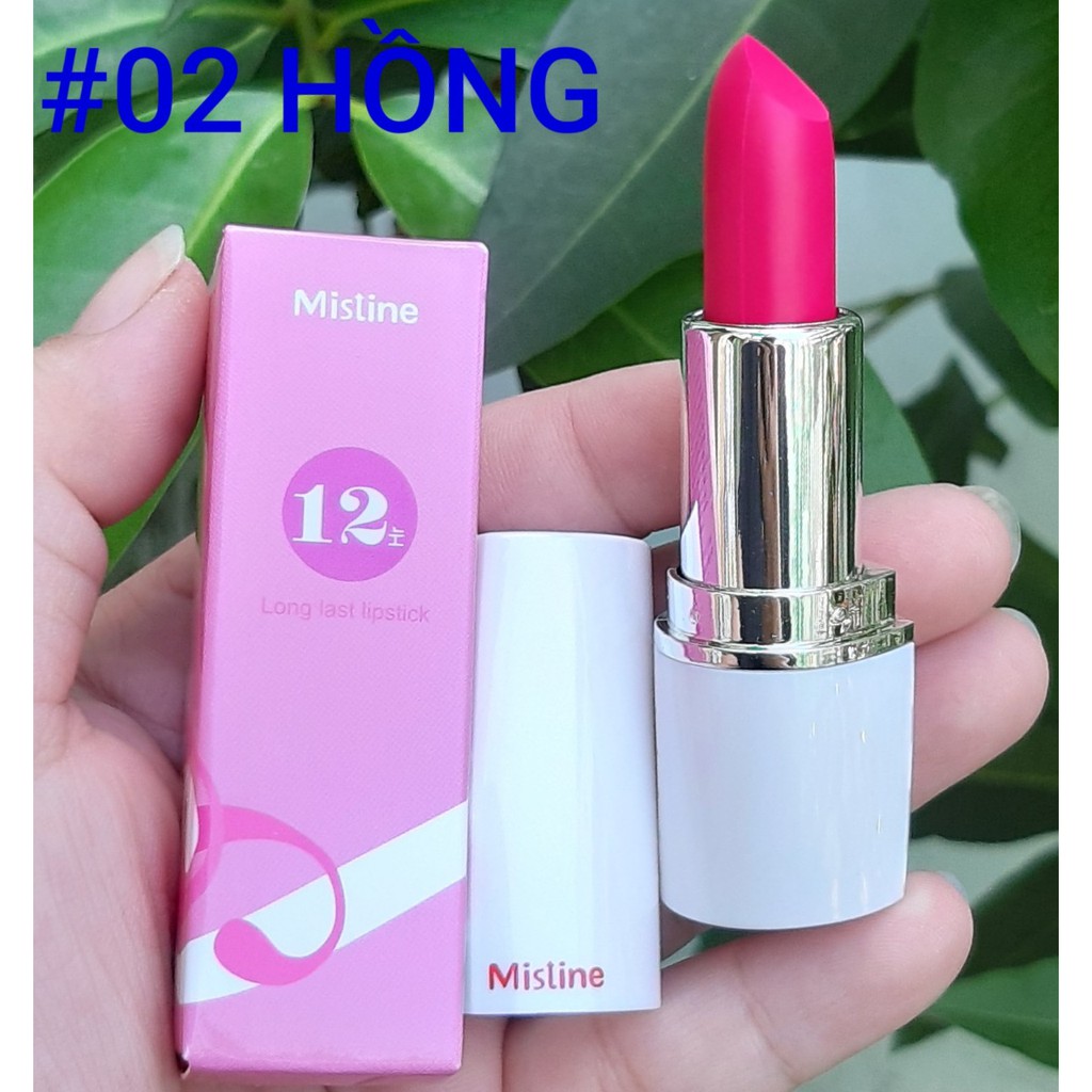 [Hồng Cánh Sen] Son môi Mistine Siêu Lỳ 12 giờ # 02 Màu Hồng Cánh Sen – Thái Lan | BigBuy360 - bigbuy360.vn