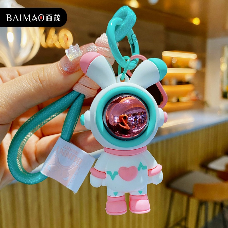 Móc Khóa Thỏ Hoạt Hình Nhiều Màu Dễ Thương