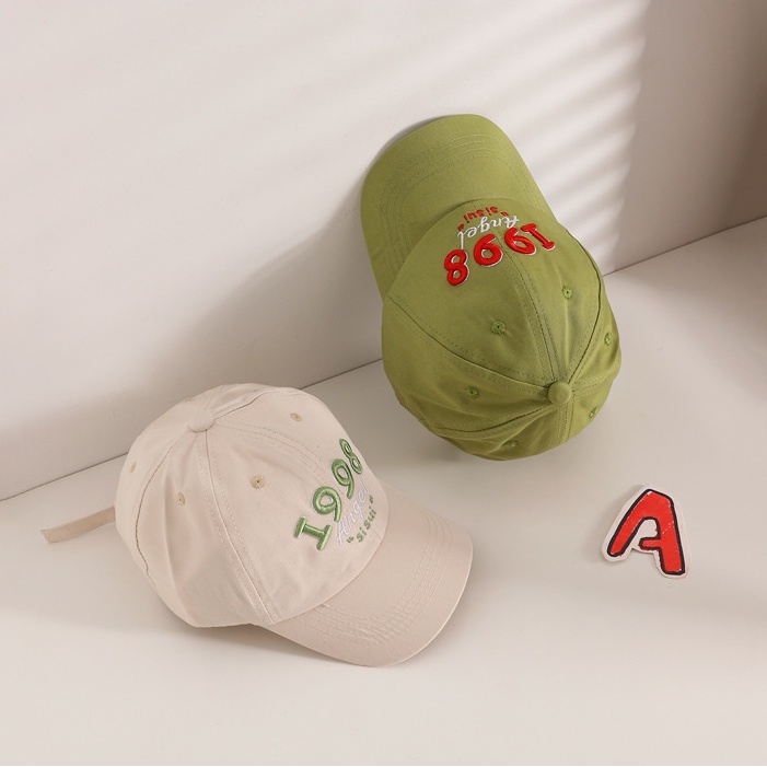 Nón Bóng Chày Thêu 3D Phong Cách Thời Trang Hàn Quốc Dành Cho Trẻ Em 1998