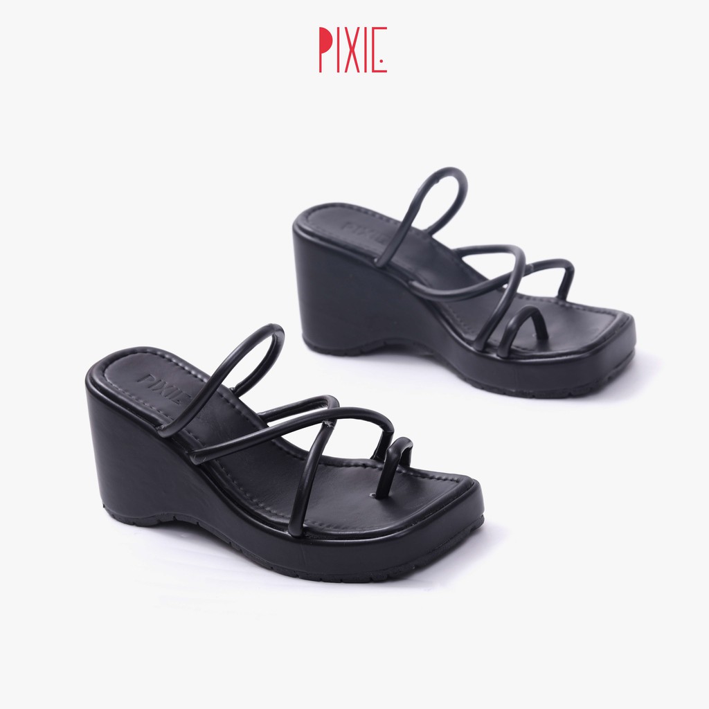 Dép Đế Xuồng 7cm Xỏ Ngón Pixie X677