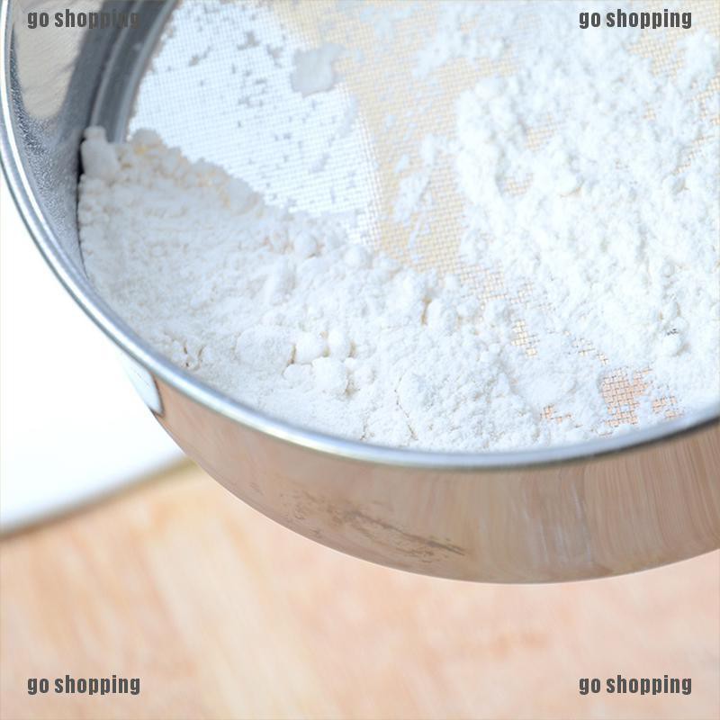 {go shopping}6" Stainless Steel Mesh Flour Sifting Sifter Sieve Strainer Cake Baking Kitchen