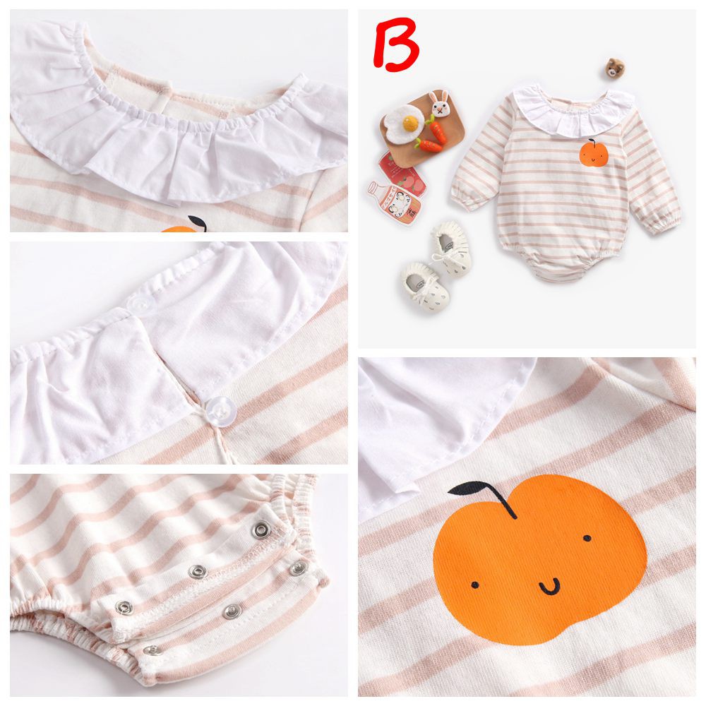 Áo Liền Quần Sanlutoz Cotton Kẻ Sọc Thời Trang Cho Bé Gái