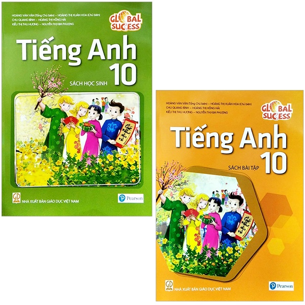 Sách - Combo Tiếng Anh Lớp 10 (Global Success - 2022) ( Bộ 2 Cuốn ) ( Tặng Kèm Bao Sách)