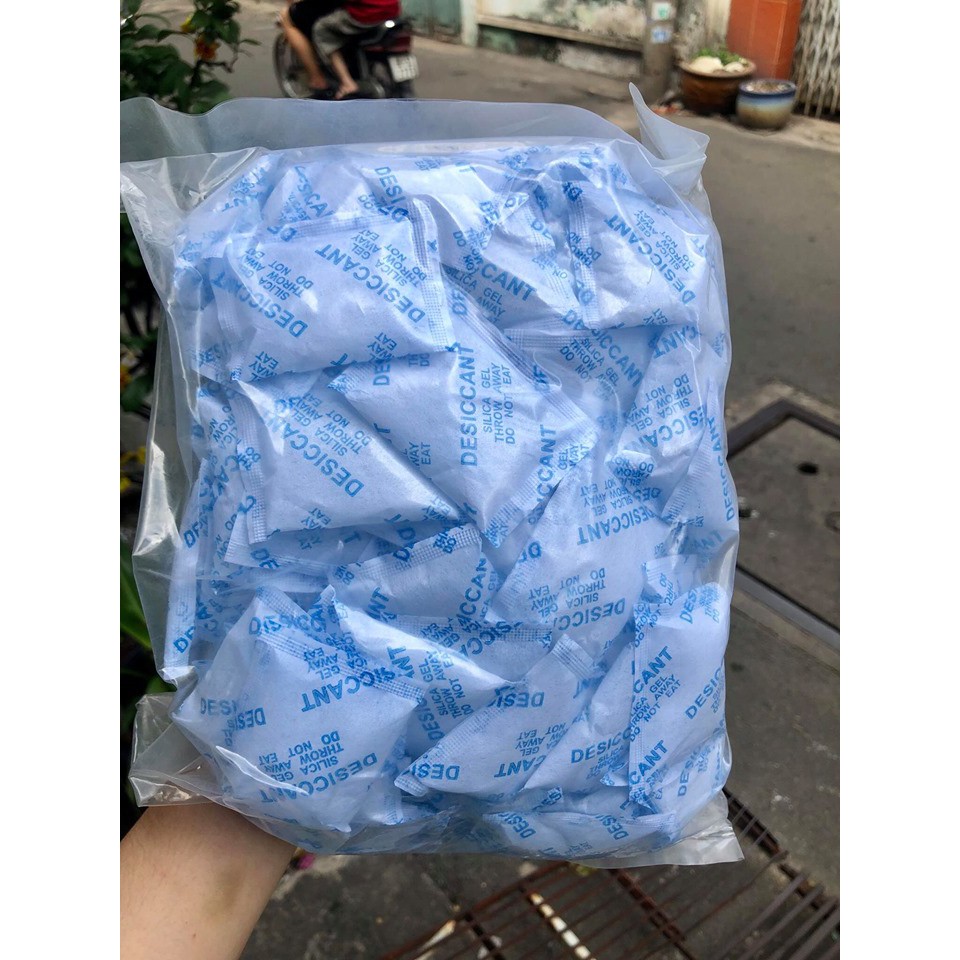 1kg Túi Hút Ẩm silicagel ( Gói 10g) - Hút ẩm cho giày dép, thực phẩm- Chống ẩm mốc