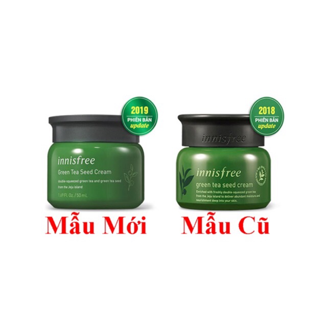 [ tặng kèm mặt nạ ] kem dưỡng Innisfree The Green Tea Seed Cream kem dưỡng