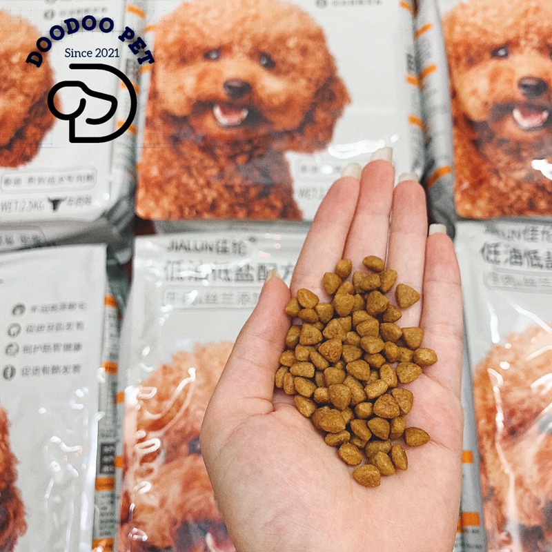 Hạt thức ăn cho chó JIALUN chuyên dụng cho Poodle trưởng thành 2.5Kg - Vị Bò